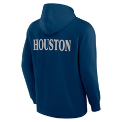 Houston Texans Elements Blaze Tri-Blend Long Sleeve Hoodie T-Shirt Navy | Fanatics