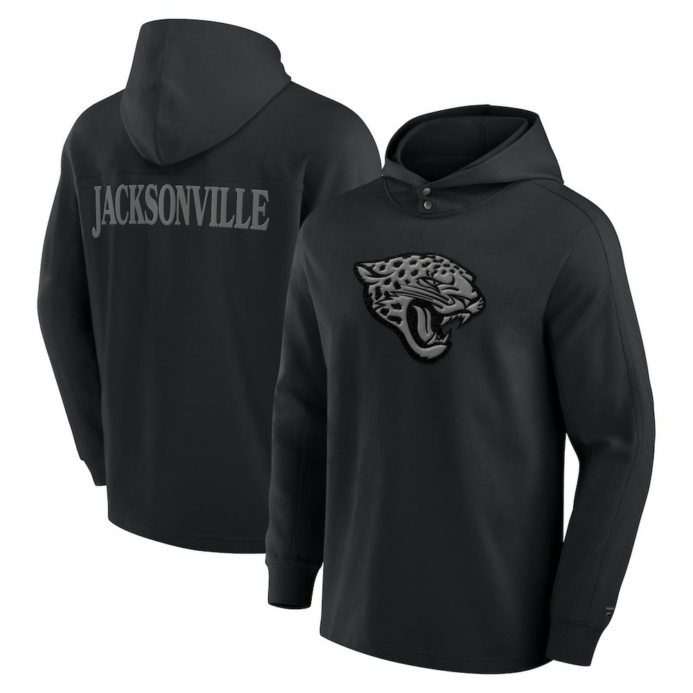 Jacksonville Jaguars Elements Blaze Tri-Blend Long Sleeve Hoodie T-Shirt Black | Fanatics
