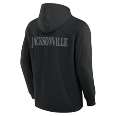 Jacksonville Jaguars Elements Blaze Tri-Blend Long Sleeve Hoodie T-Shirt Black | Fanatics