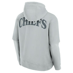 Kansas City Chiefs Unisex Elements Sleek Pullover Hoodie Gray | Fanatics