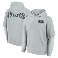 San Francisco 49ers Unisex Sleek Elements Pullover Hoodie Gray | Fanatics