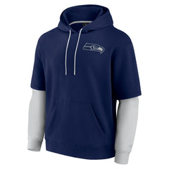 Seattle Seahawks Unisex Sleek Elements Pullover Hoodie College Navy | Fanatics