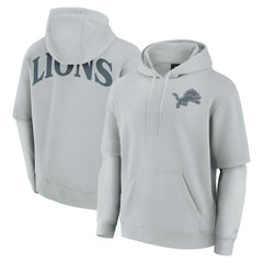 Detroit Lions Unisex Sleek Elements Pullover Hoodie Gray | Fanatics
