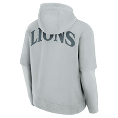Detroit Lions Unisex Sleek Elements Pullover Hoodie Gray | Fanatics