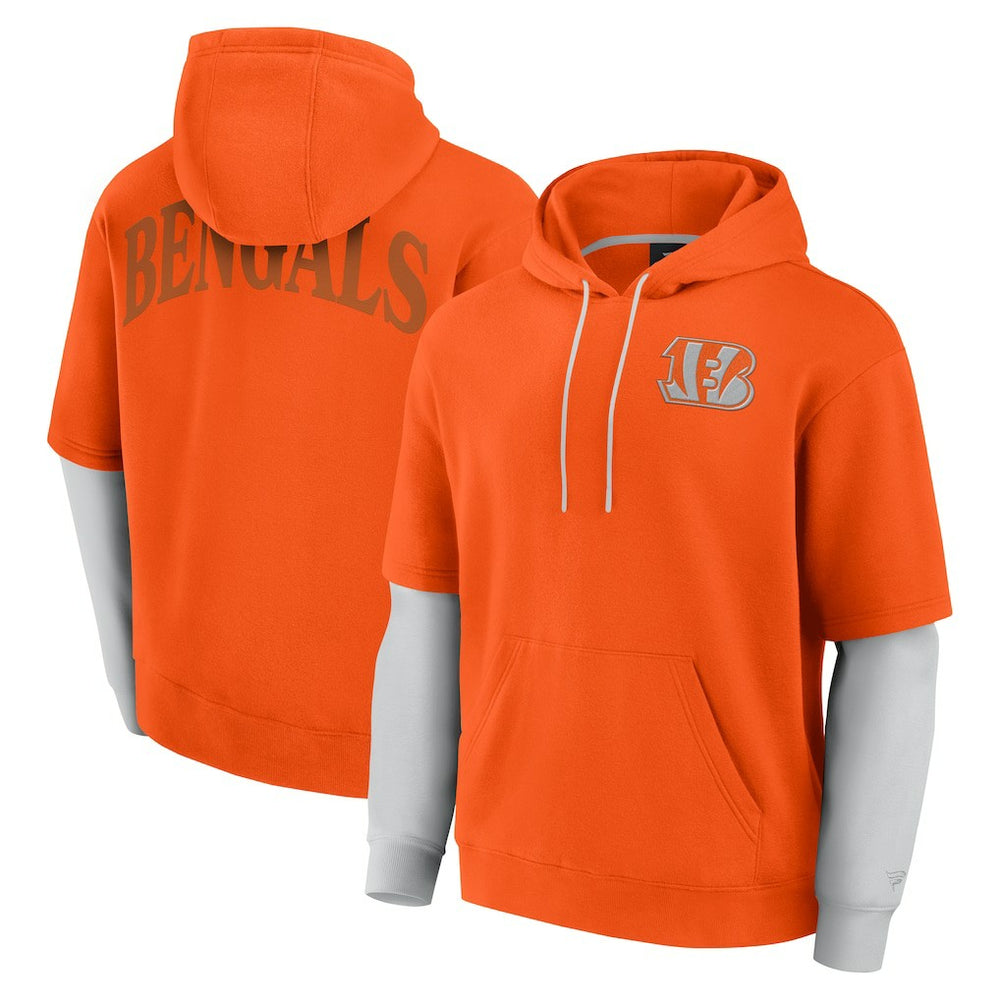 Cincinnati Bengals Unisex Sleek Elements Pullover Hoodie Orange | Fanatics
