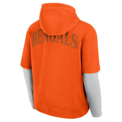 Cincinnati Bengals Unisex Sleek Elements Pullover Hoodie Orange | Fanatics