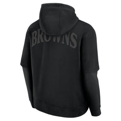 Cleveland Browns Unisex Sleek Elements Pullover Hoodie Black | Fanatics