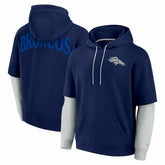 Denver Broncos Unisex Sleek Elements Pullover Hoodie Navy | Fanatics