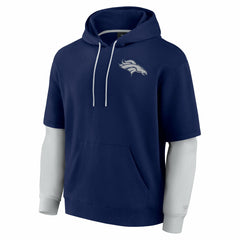 Denver Broncos Unisex Sleek Elements Pullover Hoodie Navy | Fanatics
