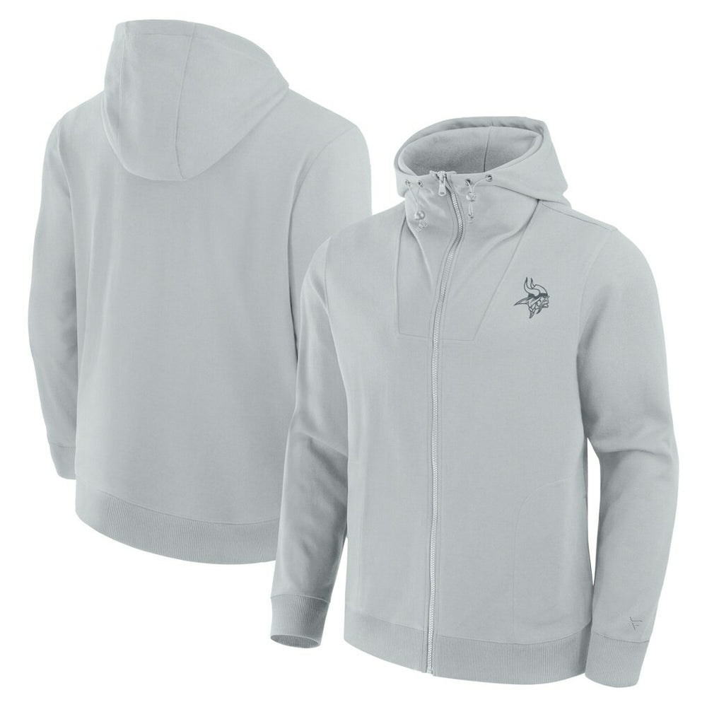 Minnesota Vikings Unisex Front Office Full-Zip Hoodie Gray | Fanatics