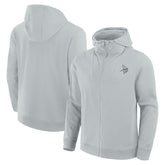 Minnesota Vikings Unisex Front Office Full-Zip Hoodie Gray | Fanatics