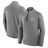 Las Vegas Raiders Unisex Front Office Performance Primary Quarter-Zip Jacket Charcoal | Fanatics