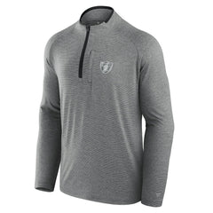 Las Vegas Raiders Unisex Front Office Performance Primary Quarter-Zip Jacket Charcoal | Fanatics