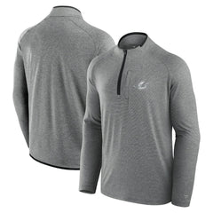 Miami Dolphins Unisex Front Office Performance Primary Quarter-Zip Jacket Charcoal | Fanatics