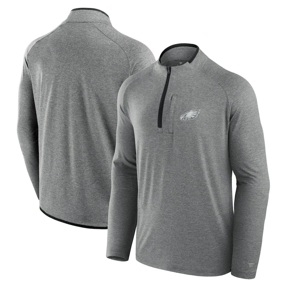 Philadelphia Eagles Unisex Front Office Performance Primary Quarter-Zip Jacket Charcoal | Fanatics