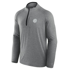 Pittsburgh Steelers Unisex Front Office Performance Primary Quarter-Zip Jacket Charcoal | Fanatics