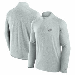 Detroit Lions Unisex Front Office Performance Primary Quarter-Zip Jacket Gray | Fanatics
