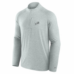 Detroit Lions Unisex Front Office Performance Primary Quarter-Zip Jacket Gray | Fanatics