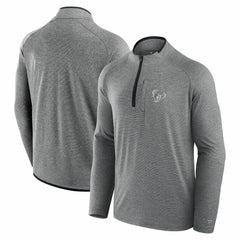 Houston Texans Unisex Front Office Performance Primary Quarter-Zip Jacket Charcoal | Fanatics