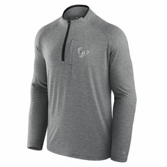 Houston Texans Unisex Front Office Performance Primary Quarter-Zip Jacket Charcoal | Fanatics