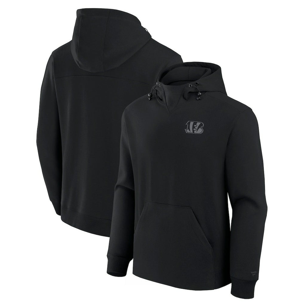 Cincinnati Bengals Unisex Front Office Tonal Tri-Blend Pullover Hoodie Black | Fanatics