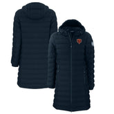 Chicago Bears Cutter & Buck Women's Throwback Logo Mission Ridge Repreve Eco Insulated Full-Zip Puffer Jacket Navy | NFL