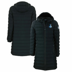 Detroit Lions Cutter & Buck Women's Throwback Logo Mission Ridge Repreve Eco Insulated Full-Zip Puffer Jacket Black | NFL