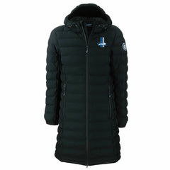 Detroit Lions Cutter & Buck Women's Throwback Logo Mission Ridge Repreve Eco Insulated Full-Zip Puffer Jacket Black | NFL