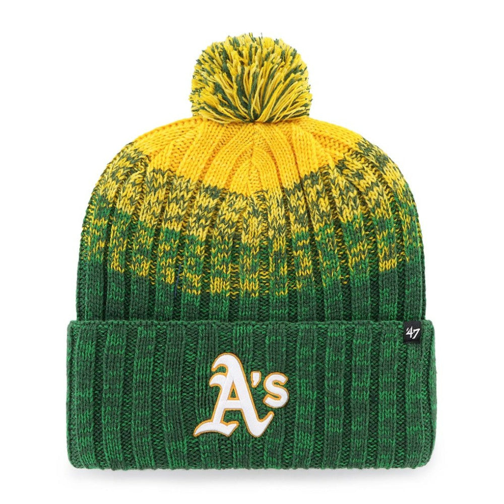 Oakland Athletics '47 Cascade Cuffed Knit Hat with Pom - MLB