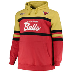 Chicago Bulls Big & Tall Hardwood Classics Head Coach Pullover Hoodie Red - NBA