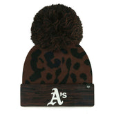 Athletics '47 Women's Rosette Cuffed Knit Hat with Pom - MLB