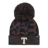 Texas Rangers '47 Women's Rosette Cuffed Knit Hat with Pom - MLB