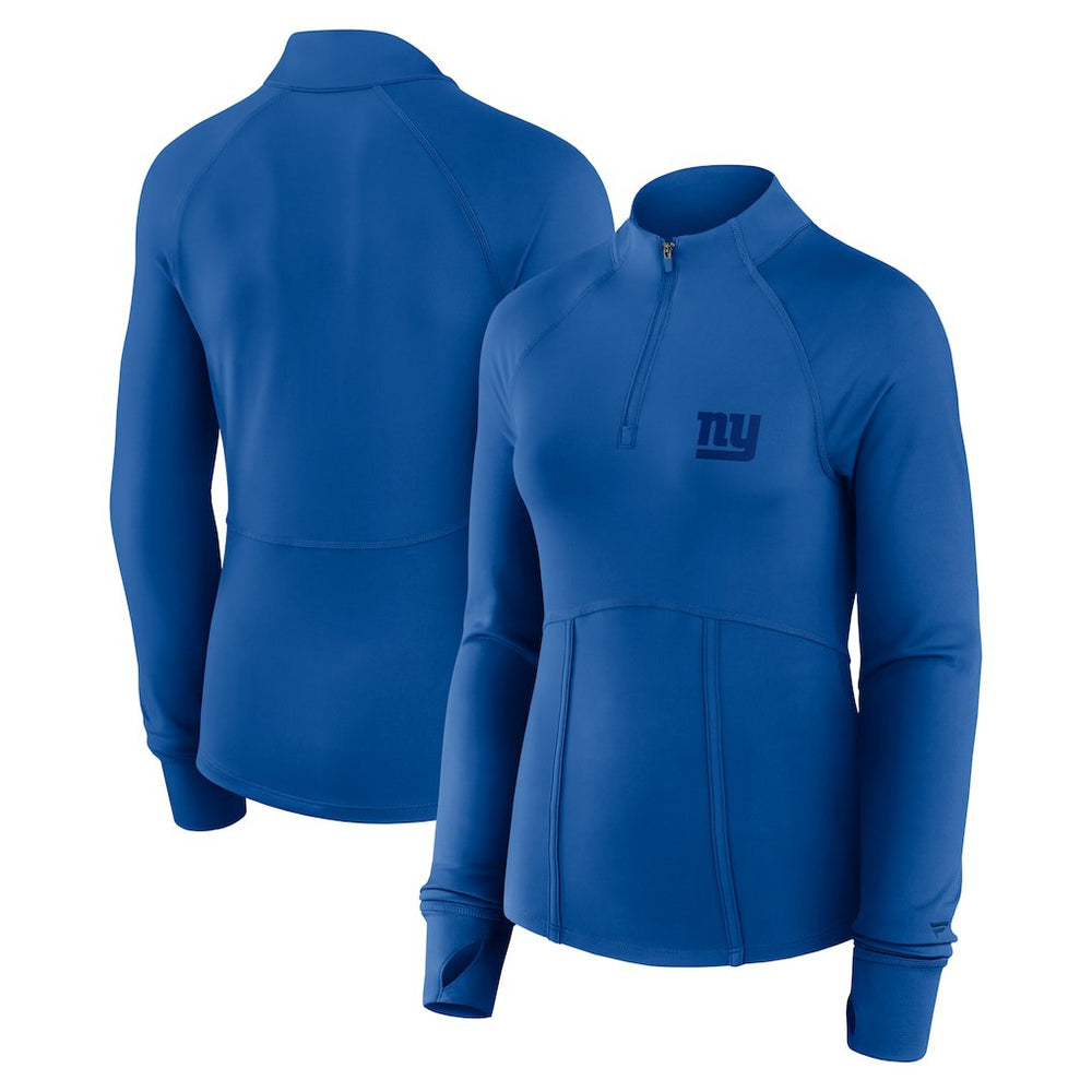 New York Giants Women's Elements Quarter-Zip Jacket Royal | Fanatics