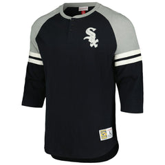 Chicago White Sox Mitchell & Ness Cooperstown Collection Legendary Raglan Slub Henley 3/4-Sleeve T-Shirt - MLB