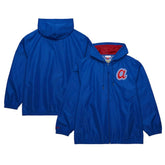 Atlanta Braves Mitchell & Ness Cooperstown Collection Vintage Logo Full-Zip Hoodie Windbreaker Jacket - MLB