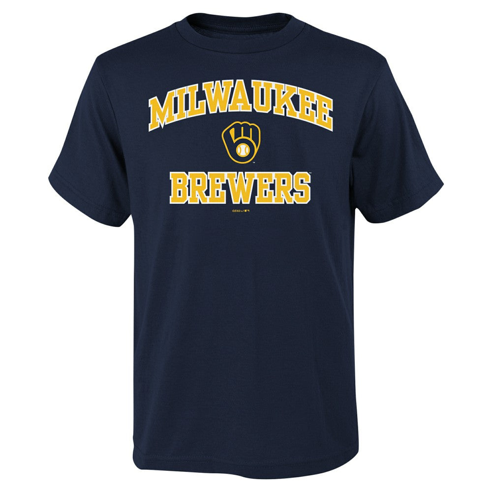 Milwaukee Brewers Youth Heart & Soul T-Shirt - MLB