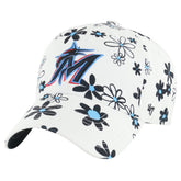 Miami Marlins '47 Girls Youth Daisy Delight Clean Up Adjustable Hat - MLB