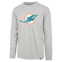 Miami Dolphins '47 Premier Franklin Long Sleeve T-Shirt Gray | 47 brand