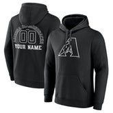 Arizona Diamondbacks Monochrome Personalized Name & Number Pullover Hoodie - MLB