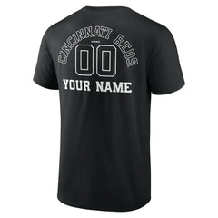 Cincinnati Reds Monochrome Personalized Name & Number T-Shirt - MLB