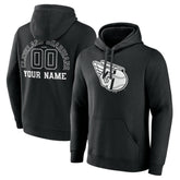 Cleveland Guardians Monochrome Personalized Name & Number Pullover Hoodie - MLB