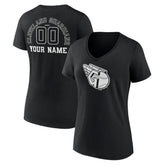 Cleveland Guardians Women's Monochrome Personalized Name & Number V-Neck T-Shirt - MLB