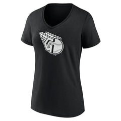 Cleveland Guardians Women's Monochrome Personalized Name & Number V-Neck T-Shirt - MLB