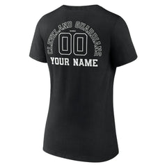Cleveland Guardians Women's Monochrome Personalized Name & Number V-Neck T-Shirt - MLB