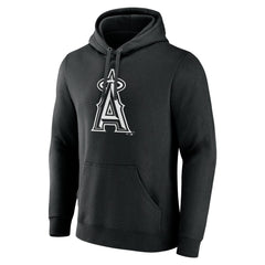 Los Angeles Angels Monochrome Personalized Name & Number Pullover Hoodie - MLB