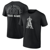 Los Angeles Angels Monochrome Personalized Name & Number T-Shirt - MLB