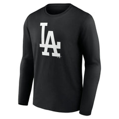 Los Angeles Dodgers Monochrome Personalized Name & Number Long Sleeve T-Shirt - MLB