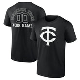 Minnesota Twins Monochrome Personalized Name & Number T-Shirt - MLB