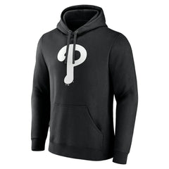 Philadelphia Phillies Monochrome Personalized Name & Number Pullover Hoodie - MLB