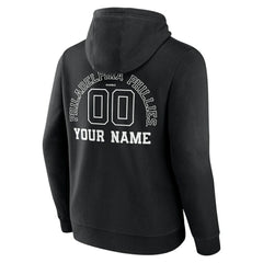 Philadelphia Phillies Monochrome Personalized Name & Number Pullover Hoodie - MLB